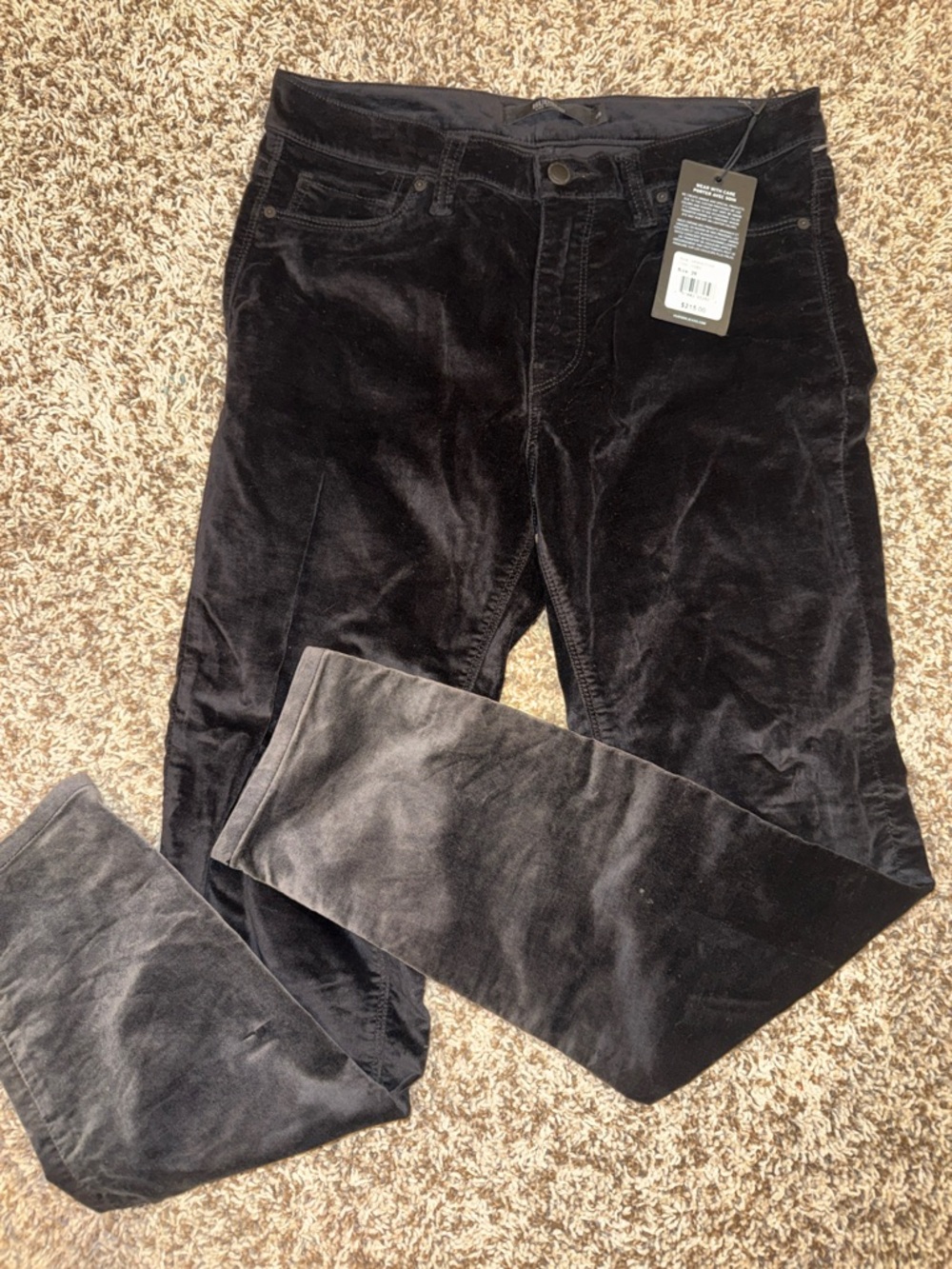 Hudson Jeans Black Velvet ombré  Pants
